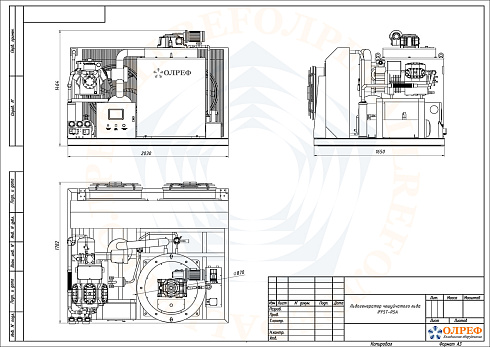 Размеры льдогенератора IFF5T-R5A